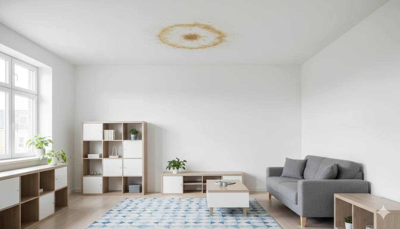 Dégât des eaux au plafond