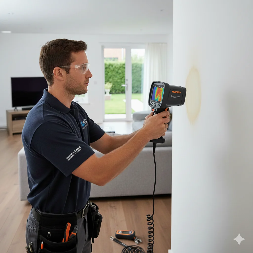 Recherche de fuite avec caméra thermique